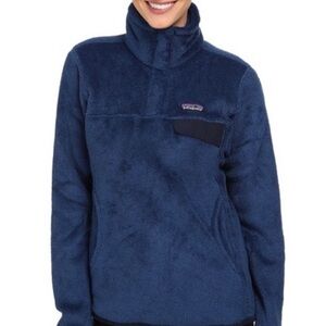 Patagonia Navy Re-Tool Snap Fleece Jacket